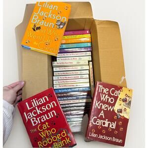 Lot Of 27 The Cat Who Series Lillian Jackson Braun Books Lot Collection